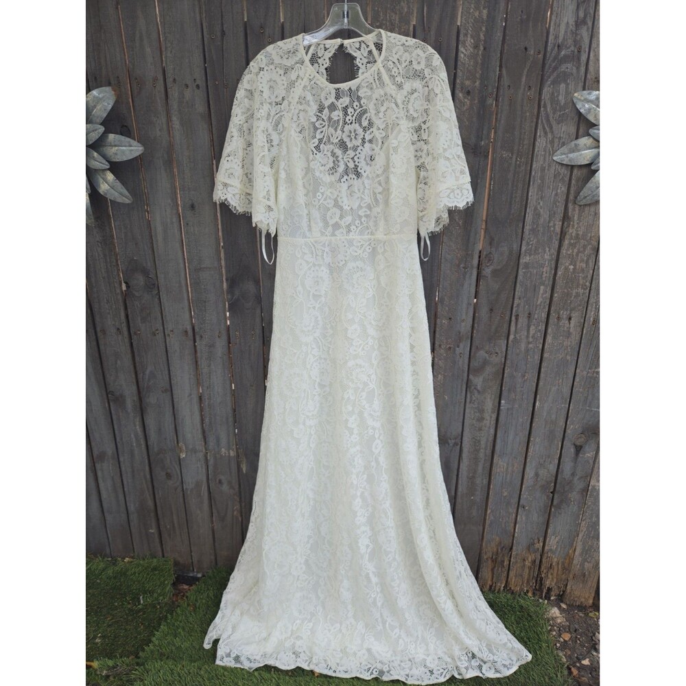 ASOS Edition Olivia Bridal White Lace Wedding Dress Women’s Size 10